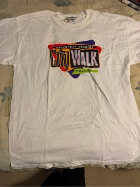 Universal Studios CityWalk Orlando Men's White Graphic Crew Neck T-Shirt XL